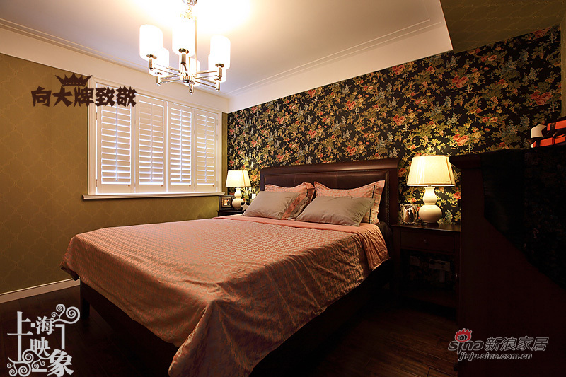 美式 二居 卧室图片来自上海映象设计-无锡站在【高清】半包10万打造92平向大牌致敬24的分享