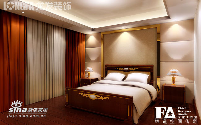 欧式 跃层 卧室图片来自用户2746869241在中海华庭--古典欧式74的分享