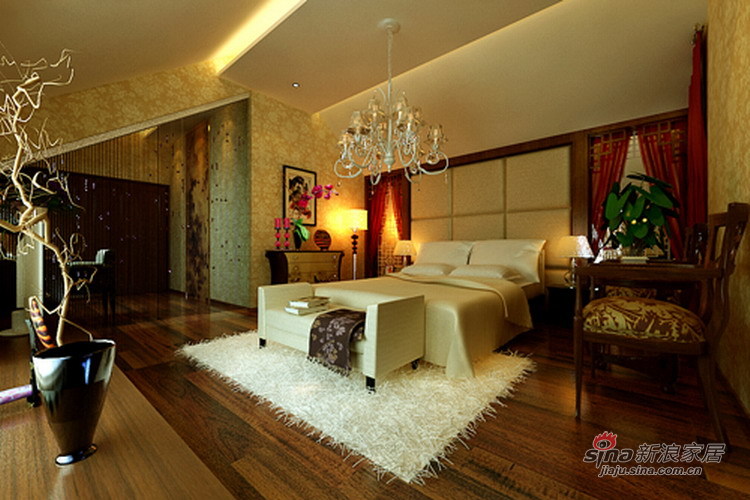 中式 四居 客厅图片来自用户1907659705在万科紫苑70的分享