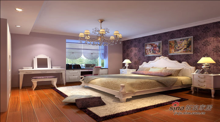 美式 二居 卧室图片来自用户1907685403在14万打造马甸118平米经典美式2居22的分享