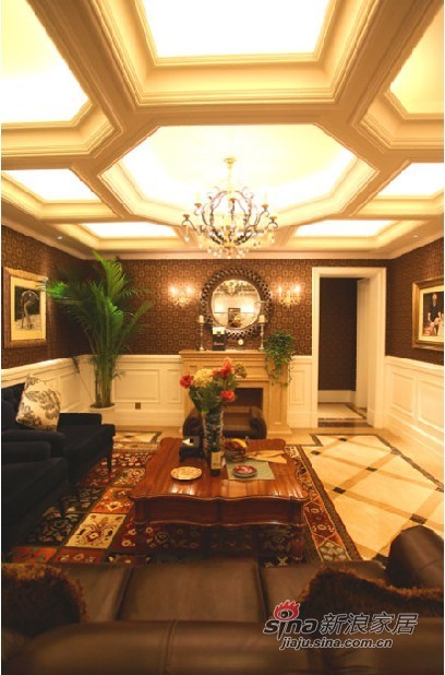 欧式 别墅 客厅图片来自用户2746869241在浪漫法式风情豪宅55的分享