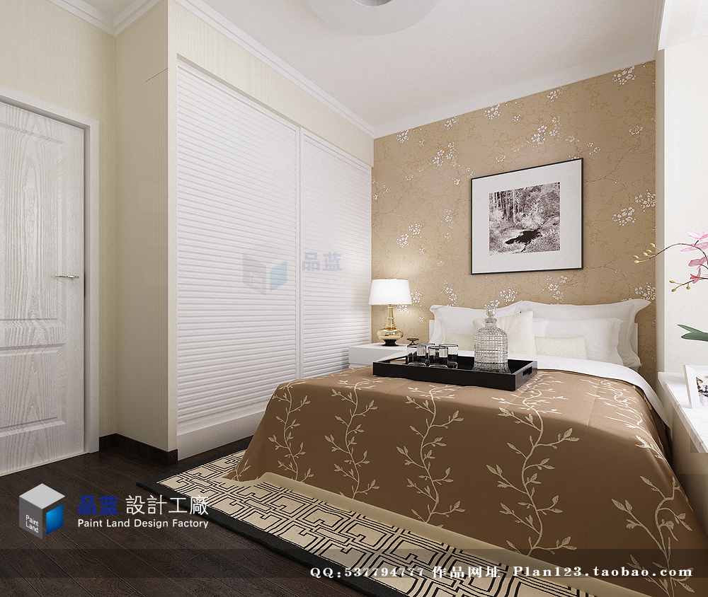 中式 复式 卧室图片来自用户1907659705在【高清】唐宋风韵155平现代中式33的分享