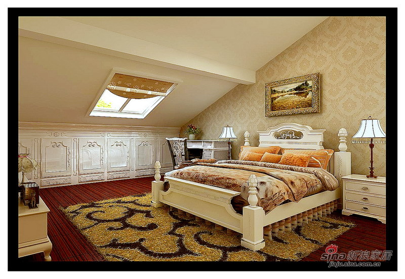 欧式 复式 客厅图片来自用户2746889121在200平高贵大气简欧复式设计93的分享