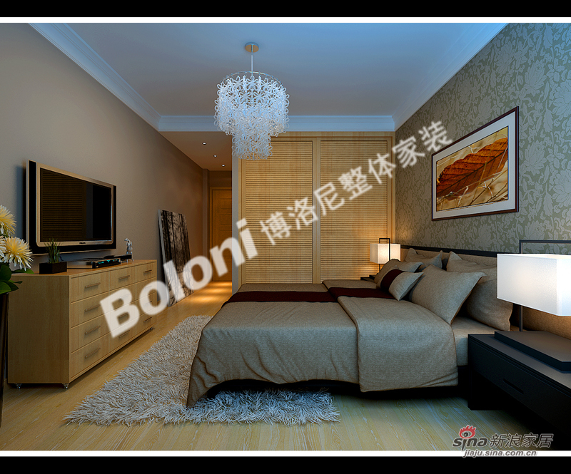 中式 三居 卧室图片来自用户1907659705在现代简约中式设计展示！44的分享