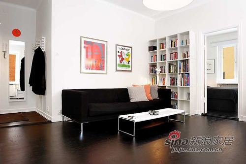 简约 一居 客厅图片来自用户2739153147在47平一房一厅 黑白酷款呈现大空间感36的分享