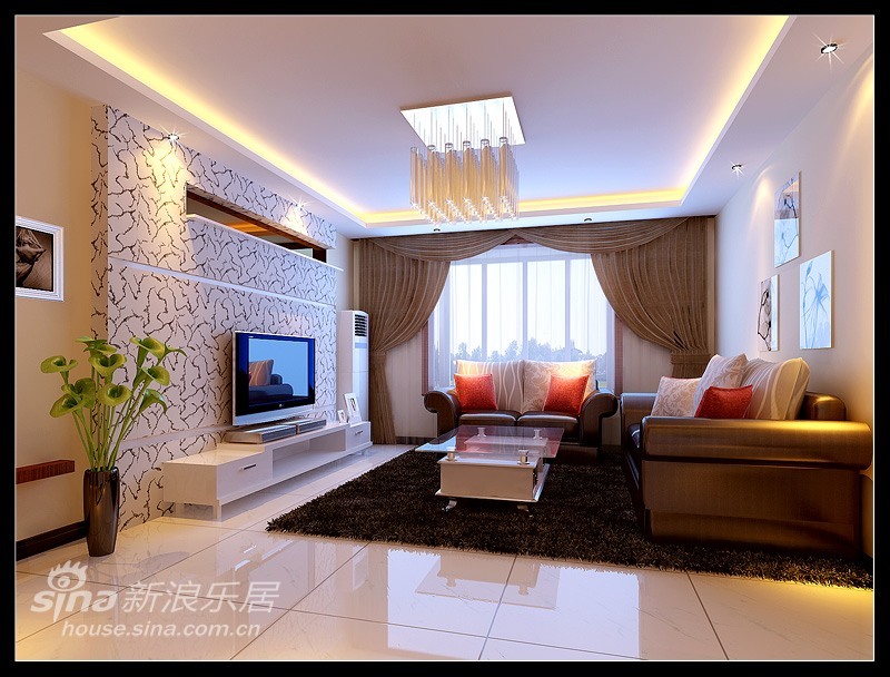 简约 三居 客厅图片来自用户2738093703在旭辉奥都简约设计67的分享