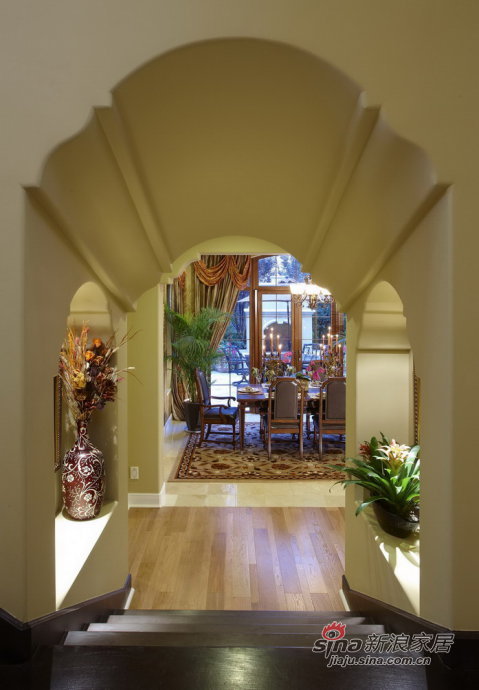 欧式 别墅 客厅图片来自用户2746953981在令人陶醉的美式精致大宅74的分享