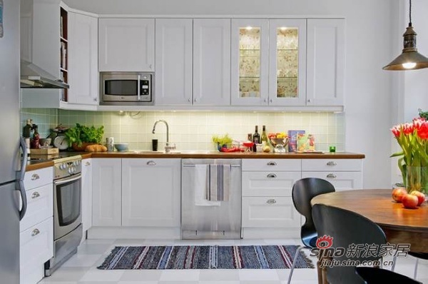 欧式 公寓 厨房图片来自用户2745758987在93平米的白色精致公寓93的分享