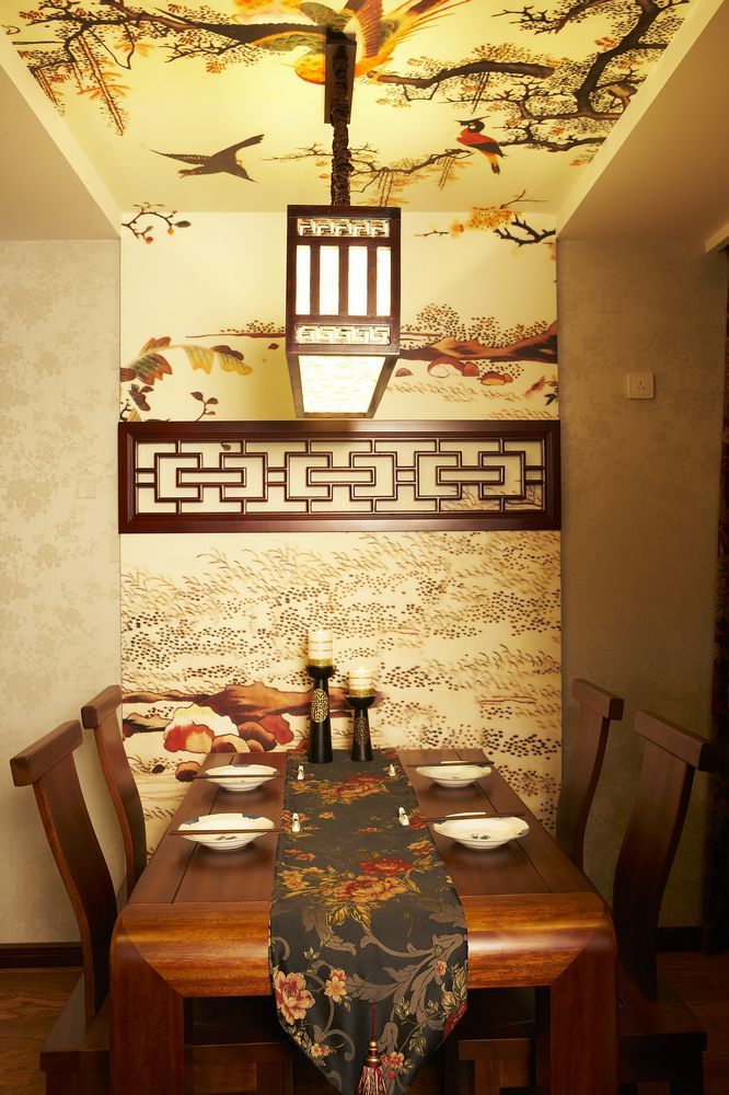 中式 三居 餐厅图片来自用户1907658205在140平米三居室新中式装修实景图34的分享