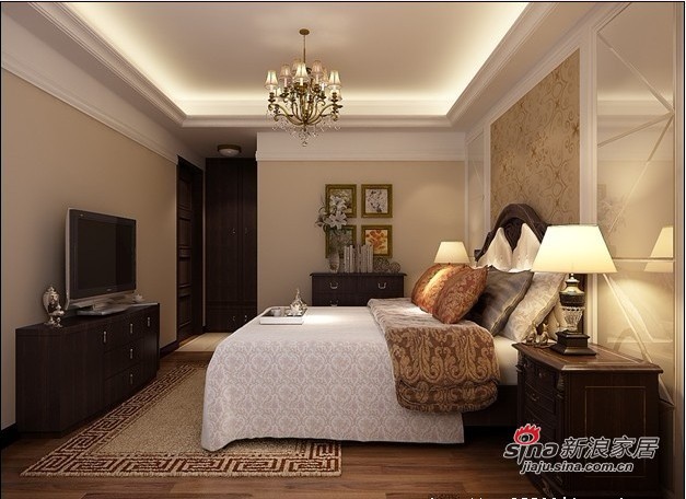 欧式 三居 卧室图片来自用户2746869241在高富帅140平老房华丽变身畅享品质生活42的分享