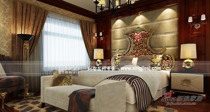 欧式 别墅 卧室图片来自用户2746948411在保利叶上海 欧式97的分享