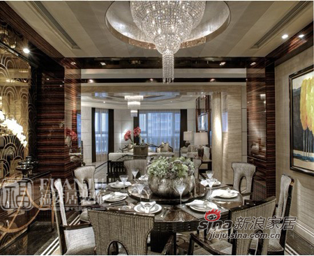 中式 别墅 餐厅图片来自用户1907658205在时尚新中式风格62的分享