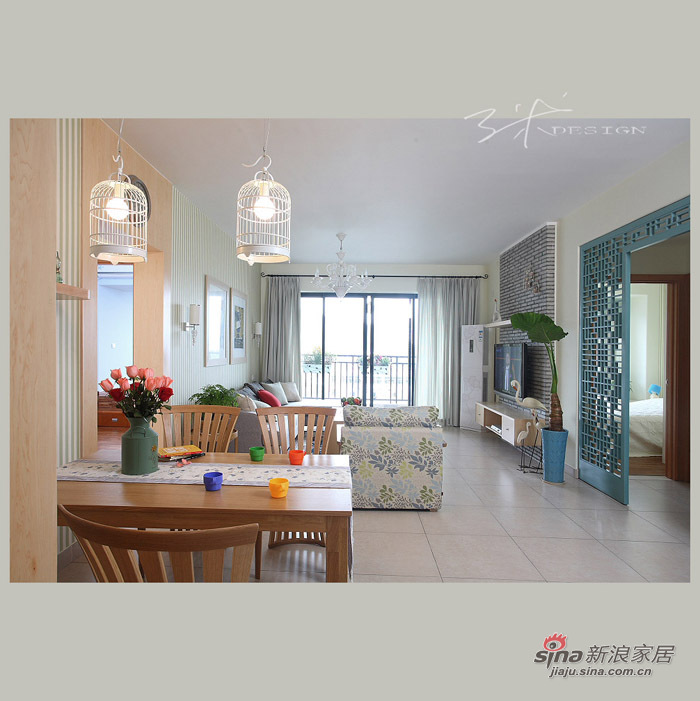 中式 三居 客厅图片来自用户1907659705在153平现代中式清新大三居55的分享