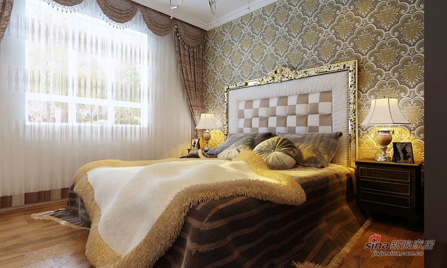 欧式 复式 卧室图片来自用户2757317061在最新保利上林湾华丽欧装13的分享