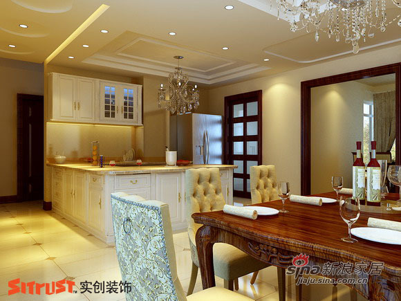 欧式 三居 餐厅图片来自用户2746948411在155平米华侨城三居凸显厚重典雅的欧式风格43的分享