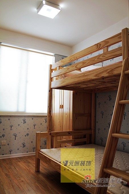 简约 复式 儿童房图片来自用户2737735823在【元洲】近郊舒适的家，现代简约更个装修57的分享