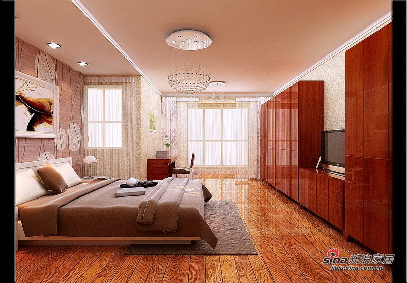 欧式 loft 卧室图片来自用户2746953981在7.2万铸造现代简约欧式风格loft74的分享