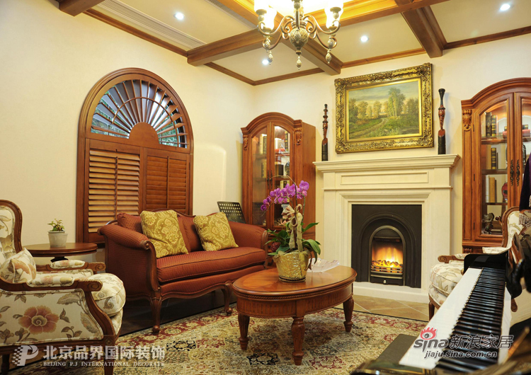 美式 别墅 客厅图片来自用户1907686233在【高清】气质156平美式乡村35的分享
