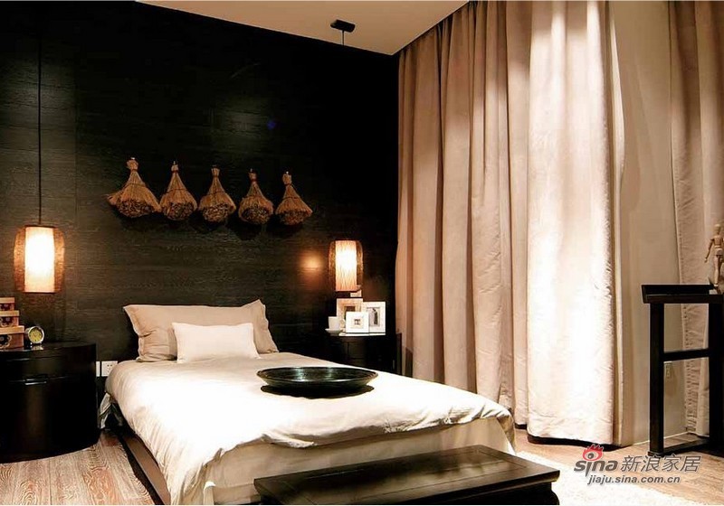 中式 三居 卧室图片来自朗润装饰工程有限公司在144平经典新中式风3居室的分享