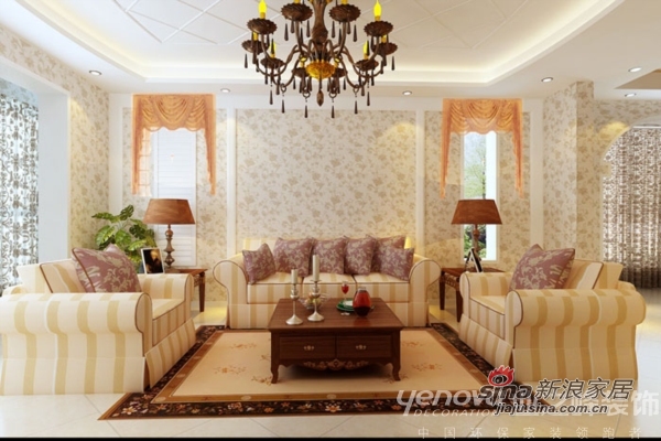 田园 三居 客厅图片来自用户2557006183在温馨舒适 178平米三室韩式田园42的分享