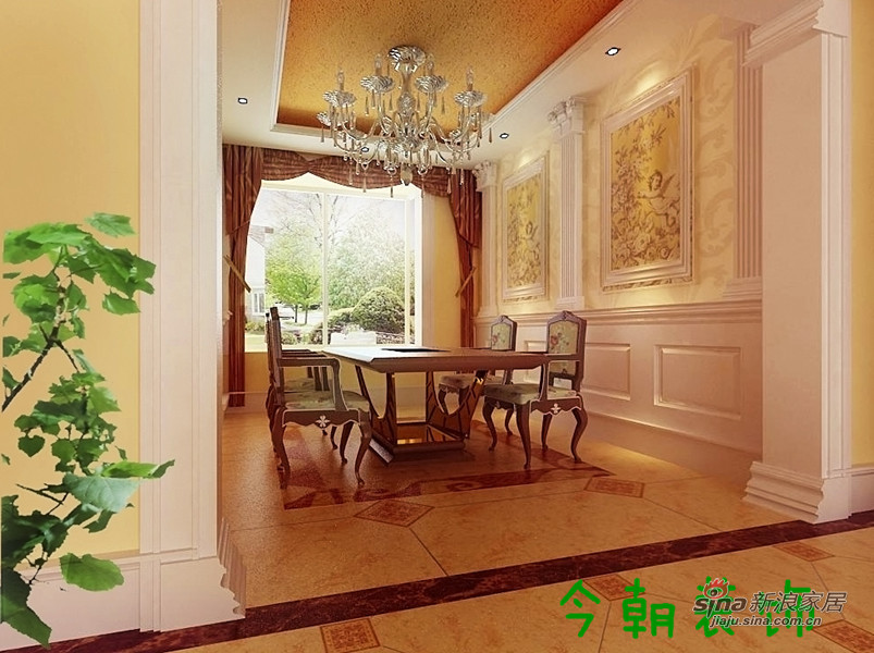 中式 二居 餐厅图片来自用户1907658205在135平现代中式温暖的家59的分享