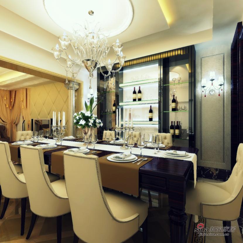 新古典 三居 餐厅图片来自用户1907664341在全包8万元打造 龙湾城澜庭 170平 三居14的分享