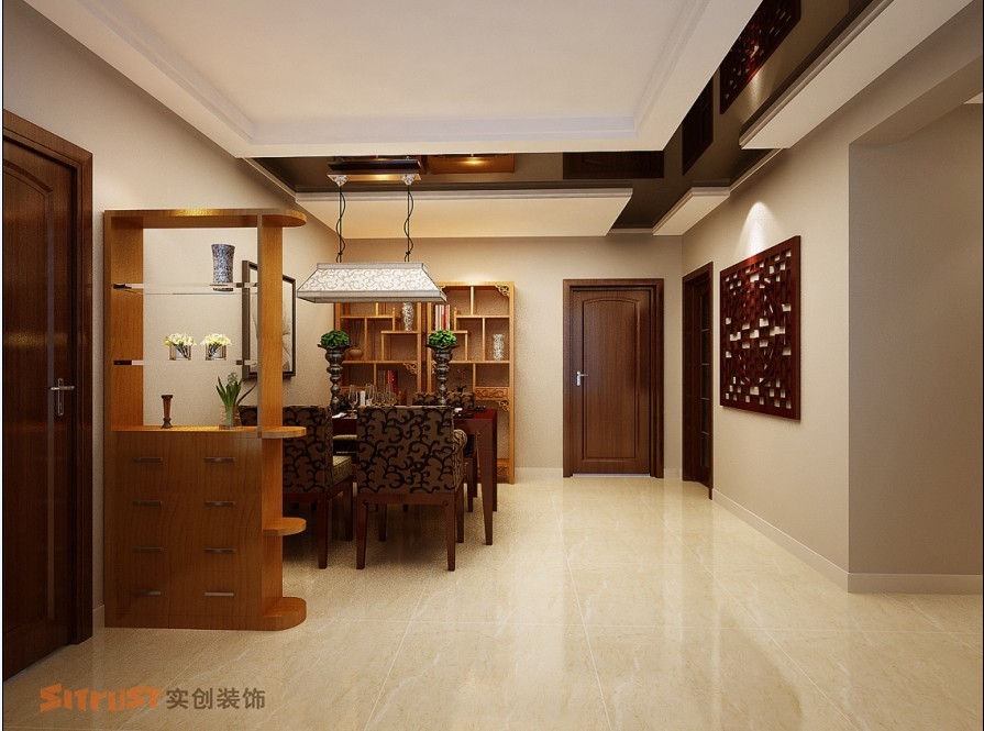 中式 三居 餐厅图片来自用户1907659705在100平米3居室中式混搭装修25的分享