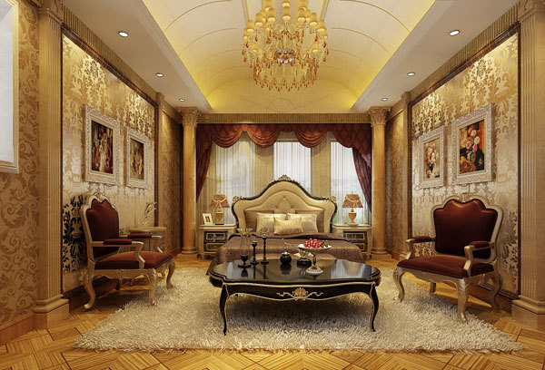 新古典 别墅 卧室图片来自用户1907701233在嘉禾城别墅34的分享