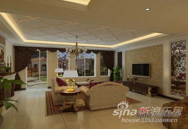 欧式 别墅 客厅图片来自用户2757317061在孔雀城340平简欧设计97的分享