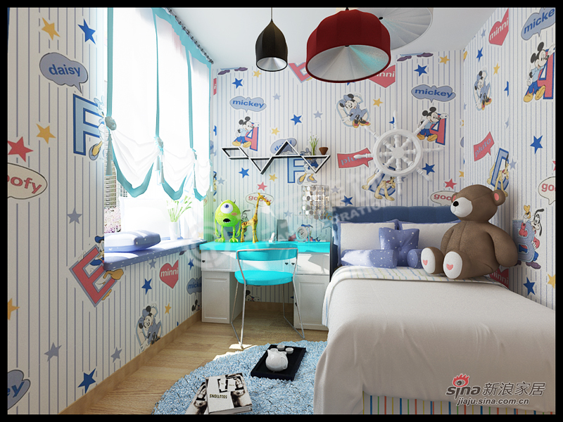 简约 二居 儿童房图片来自阳光力天装饰在金隅悦城-两室两厅一厨一卫-现代简约62的分享