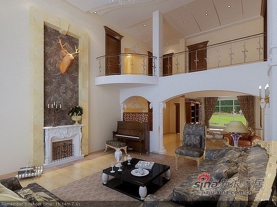 欧式 别墅 客厅图片来自用户2746948411在中西合璧的家居风格75的分享