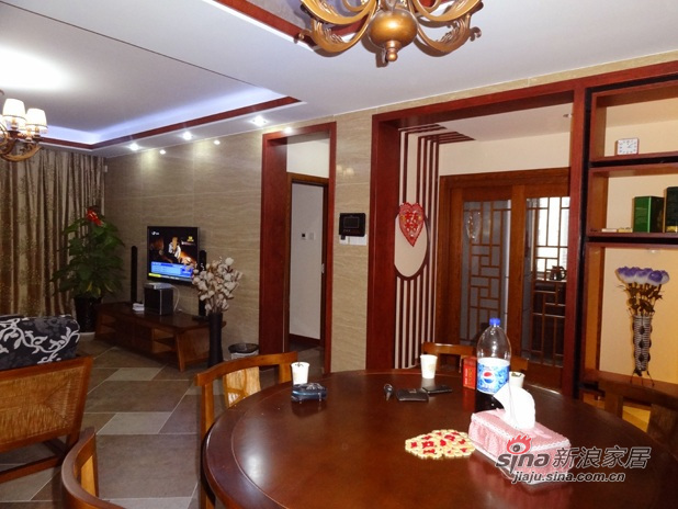 中式 三居 餐厅图片来自用户1907661335在三代同堂 书香古典之家10的分享