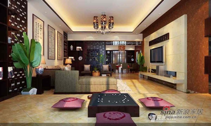中式 别墅 客厅图片来自用户1907659705在21万妆点160平高雅清静新中式风格51的分享
