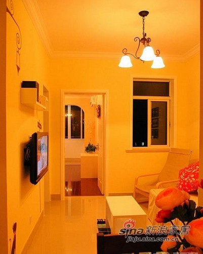 简约 一居 客厅图片来自用户2737786973在3.8万硬装49平温馨现代老房30的分享