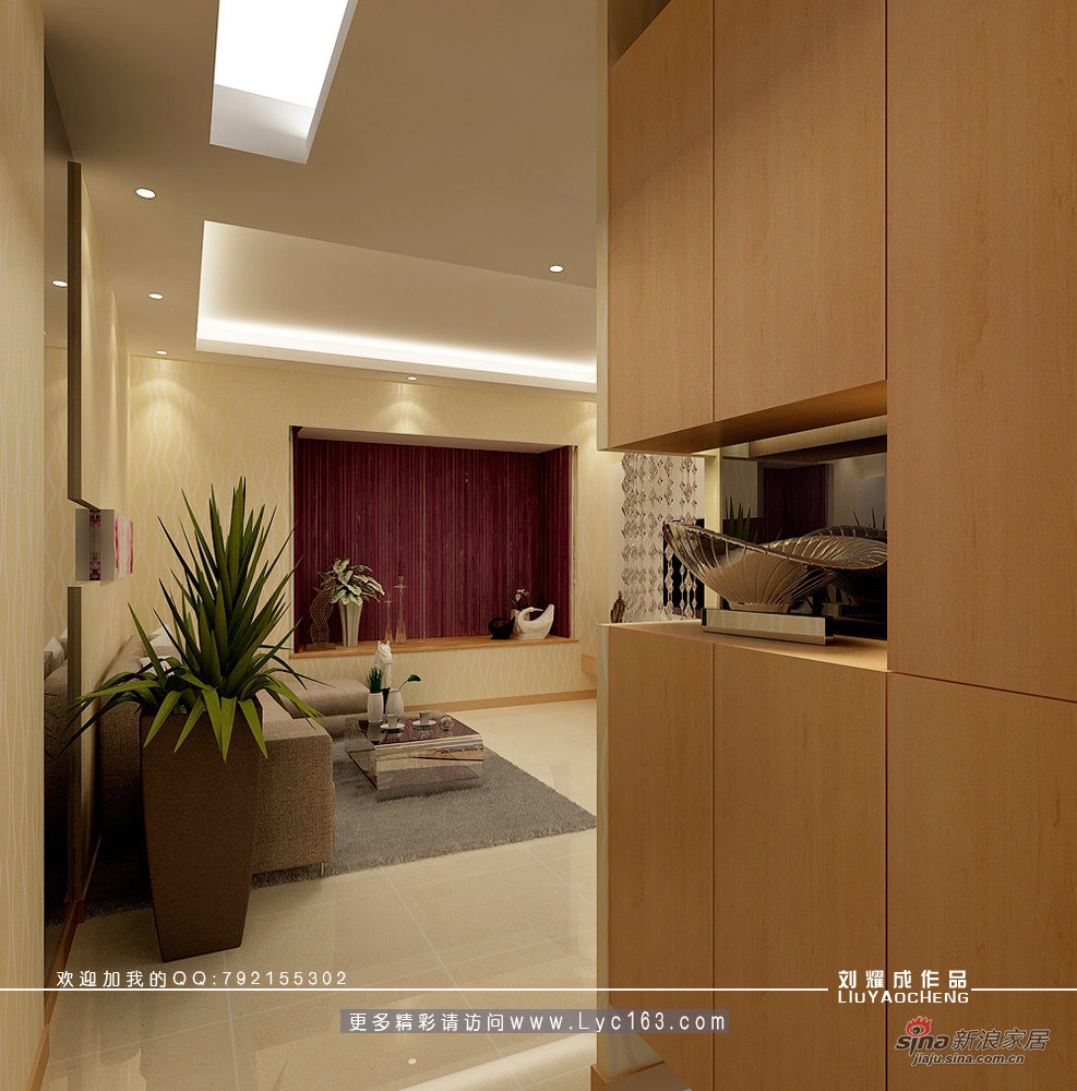 简约 二居 玄关图片来自用户2739081033在《浪漫满屋》-不可能完成的设计任务63的分享
