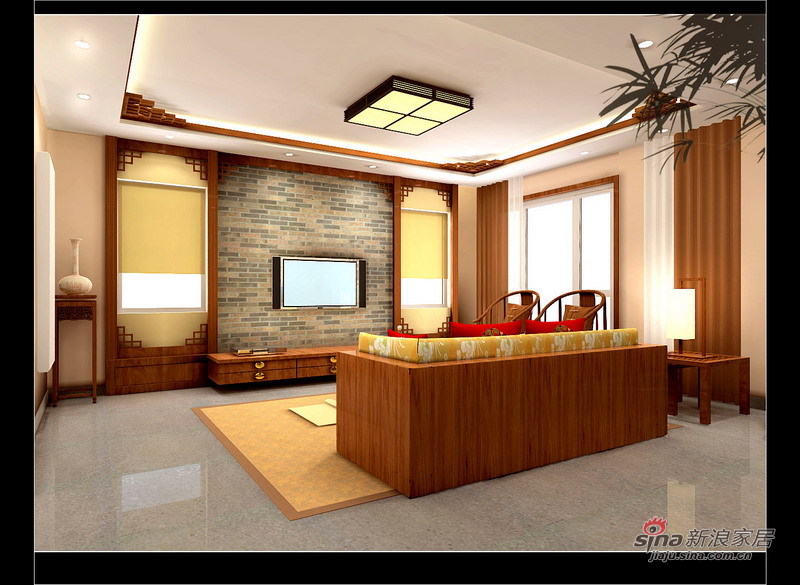 中式 四居 客厅图片来自用户1907661335在中式风格效果图19的分享