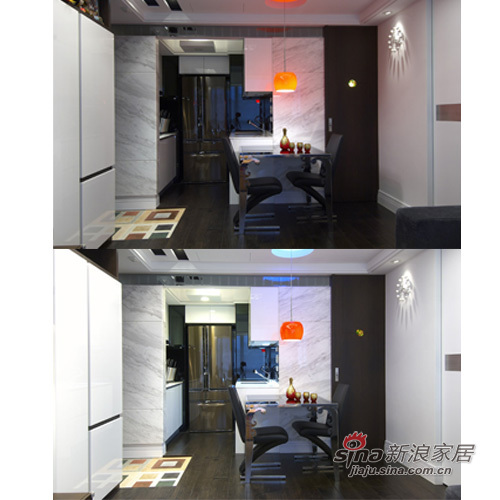 现代 公寓 厨房图片来自用户2772840321在33坪精致现代不对称风格56的分享