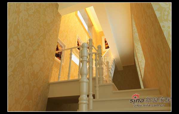 欧式 一居 楼梯图片来自用户2746948411在金碧堂皇的五居室奢华、低调··53的分享