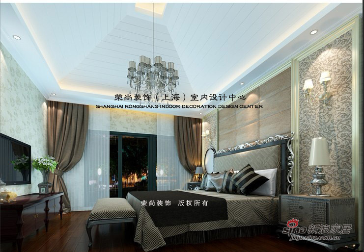 欧式 别墅 卧室图片来自用户2746953981在19万装修雅致大气欧式别墅96的分享