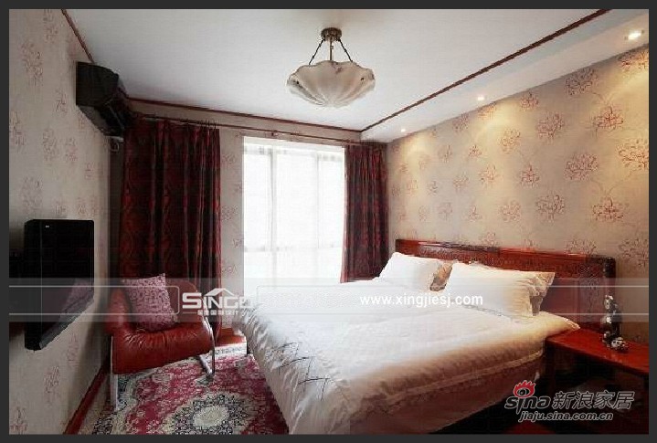 中式 四居 卧室图片来自用户1907662981在中式混搭66的分享