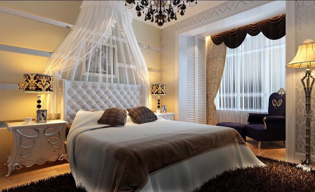 欧式 四居 卧室图片来自用户2746869241在150平米4居室欧式风格打造温馨家居48的分享