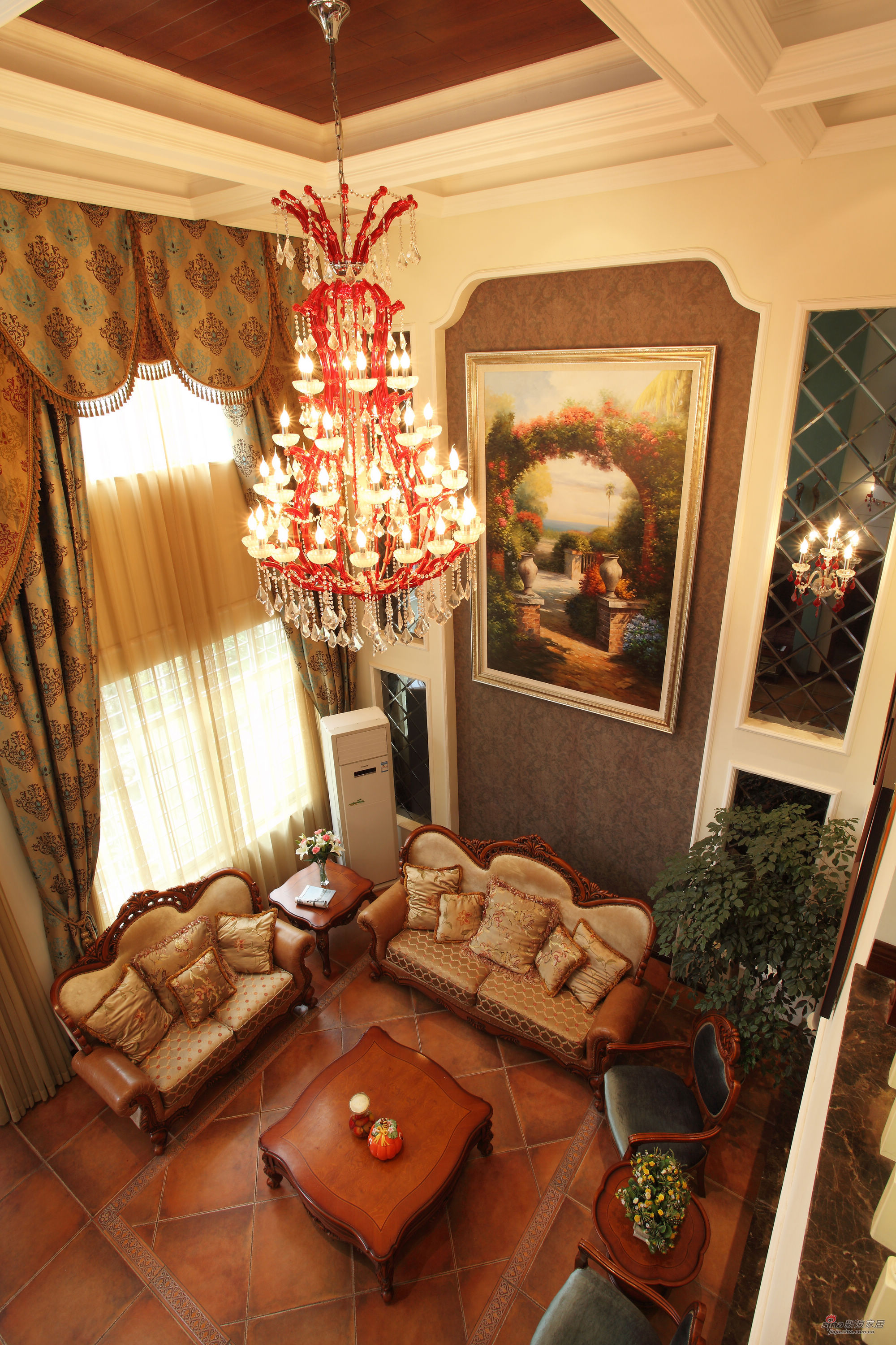 美式 别墅 客厅图片来自用户1907685403在美式乡村别墅打造舞者之家74的分享