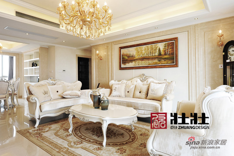 欧式 公寓 客厅图片来自用户2746948411在189㎡银色家居之大方雅致欧式风40的分享