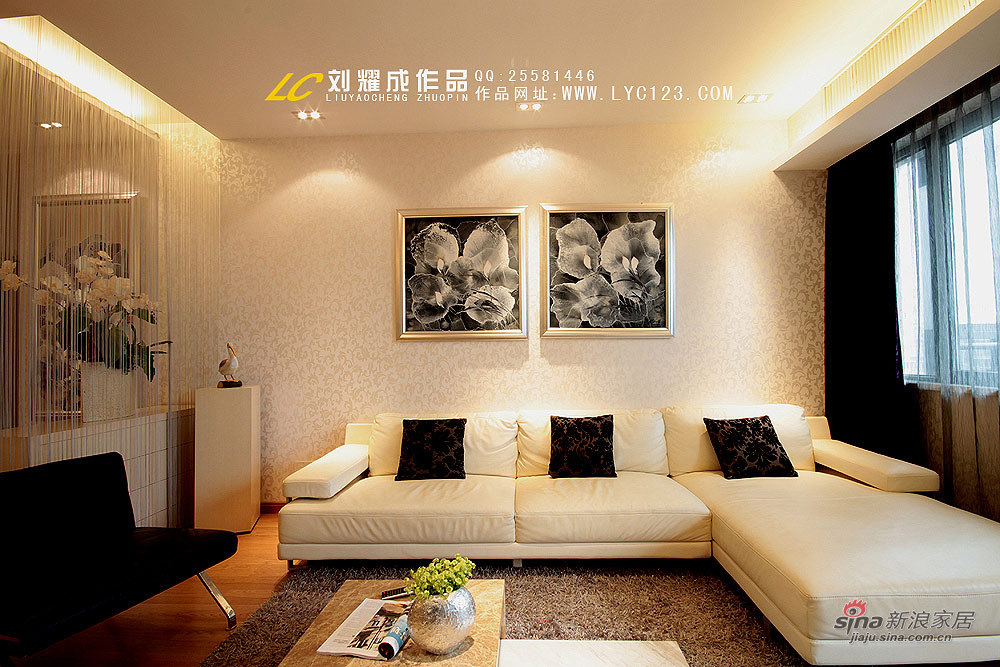 欧式 三居 客厅图片来自用户2746948411在【高清】140平设计师之淡雅家11的分享