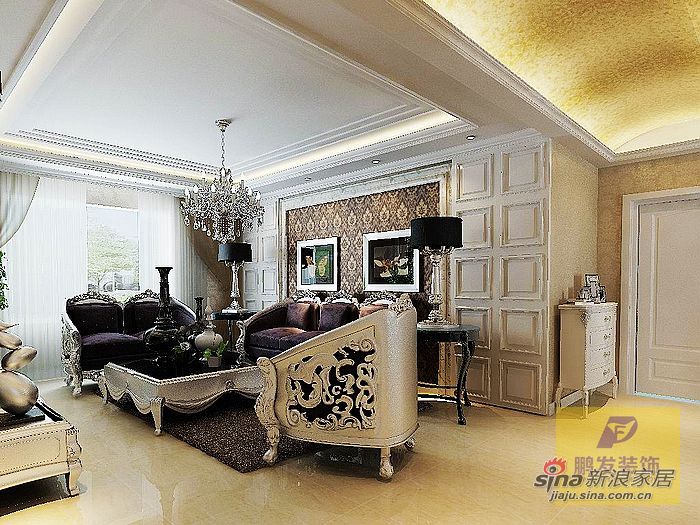 欧式 三居 客厅图片来自用户2746953981在金地紫云庭三室两厅打造欧式大气之风97的分享