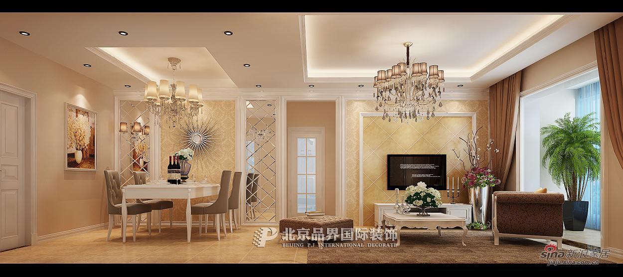 欧式 三居 客厅图片来自用户2745758987在10万品质暖调欧式雅居60的分享