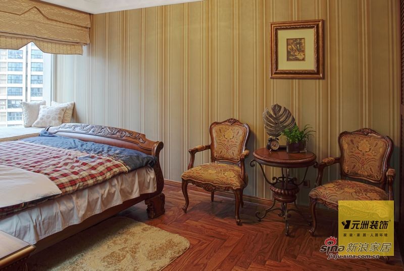 欧式 四居 卧室图片来自用户2745758987在176平米欧美风情设计77的分享