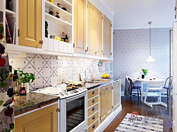 简约 二居 厨房图片来自用户2738813661在78平方，稳重的家居设计98的分享