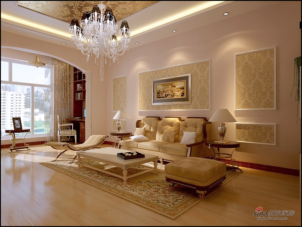 欧式 二居 客厅图片来自用户2757317061在简约欧式风格设计52的分享