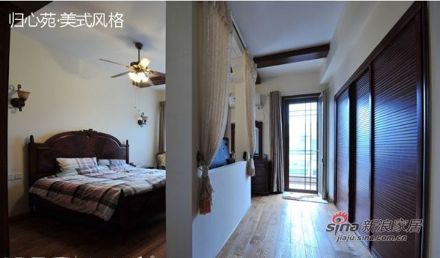 美式 复式 卧室图片来自用户1907686233在归心苑美式风格45的分享